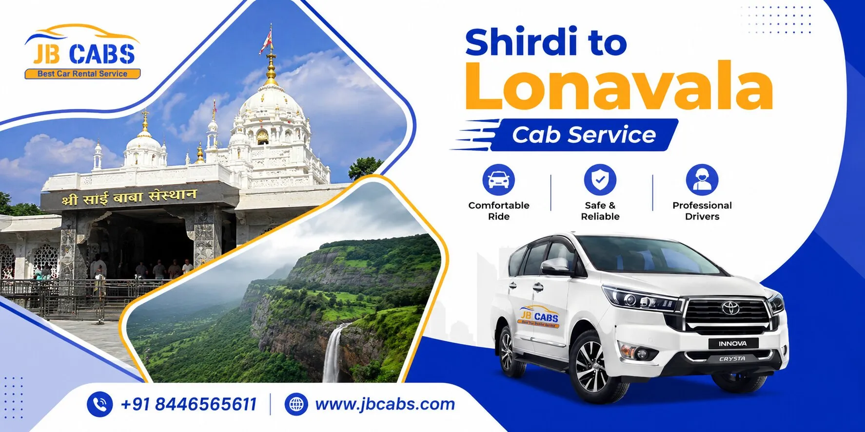 Shirdi to Lonavala Cab Service
